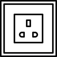 Power Socket Vector Icon Design