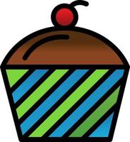 Cupcake Vector Icon Design