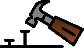 Hammering Vector Icon Design