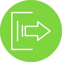 Logout Vector Icon Design