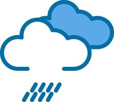 diseño de icono de vector de lluvia