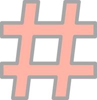 diseño de icono de vector de hashtag