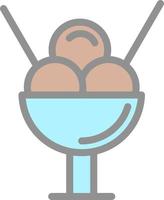 diseño de icono de vector de helado