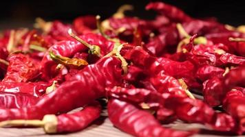 Red chili pepper spice, spicy food video