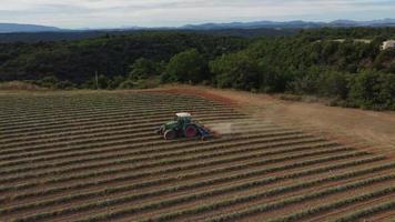 moissonneuse-batteuse de matériel agricole avec agriculteur travaillant dans un champ agricole video
