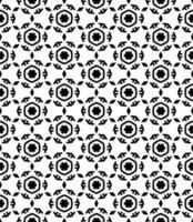 Black and white seamless abstract pattern. Background and backdrop. Grayscale ornamental design. vector