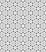 Black and white seamless abstract pattern. Background and backdrop. Grayscale ornamental design. vector