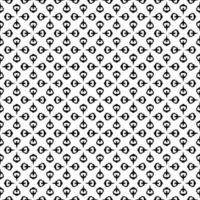 Black and white seamless pattern texture. Greyscale ornamental graphic design. vector