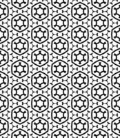 Black and white seamless abstract pattern. Background and backdrop. Grayscale ornamental design. vector