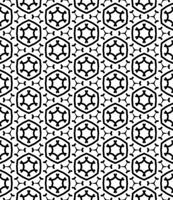 Black and white seamless abstract pattern. Background and backdrop. Grayscale ornamental design.