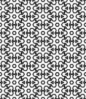 Black and white seamless abstract pattern. Background and backdrop. Grayscale ornamental design. vector