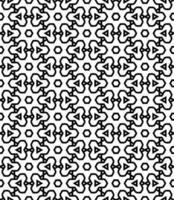 Black and white seamless abstract pattern. Background and backdrop. Grayscale ornamental design. vector