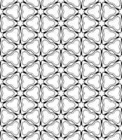 Black and white seamless abstract pattern. Background and backdrop. Grayscale ornamental design. vector