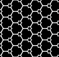 Black and white seamless abstract pattern. Background and backdrop. Grayscale ornamental design. Mosaic ornaments. Vector graphic illustration.