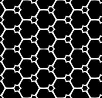 Black and white seamless abstract pattern. Background and backdrop. Grayscale ornamental design. Mosaic ornaments. Vector graphic illustration.