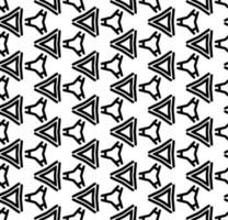 Black and white seamless abstract pattern. Background and backdrop. Grayscale ornamental design. Mosaic ornaments. Vector graphic illustration.