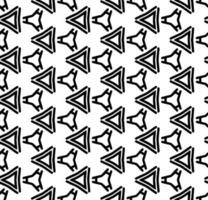 Black and white seamless abstract pattern. Background and backdrop. Grayscale ornamental design. Mosaic ornaments. Vector graphic illustration.