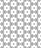 Black and white seamless abstract pattern. Background and backdrop. Grayscale ornamental design. vector