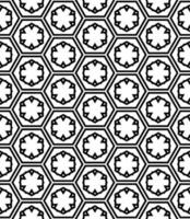 Black and white seamless abstract pattern. Background and backdrop. Grayscale ornamental design. vector