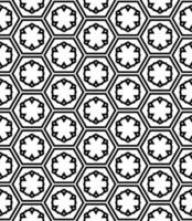 Black and white seamless abstract pattern. Background and backdrop. Grayscale ornamental design. vector