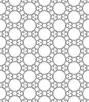 Black and white seamless abstract pattern. Background and backdrop. Grayscale ornamental design. vector