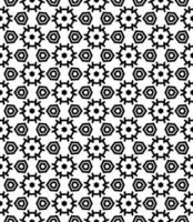 Black and white seamless abstract pattern. Background and backdrop. Grayscale ornamental design. vector