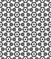 Black and white seamless abstract pattern. Background and backdrop. Grayscale ornamental design. vector