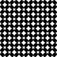 Black and white seamless pattern texture. Greyscale ornamental graphic design. vector