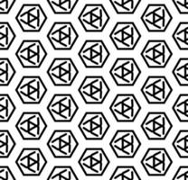 Black and white seamless abstract pattern. Background and backdrop. Grayscale ornamental design. Mosaic ornaments. Vector graphic illustration.