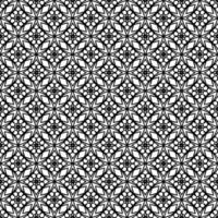 Black and white seamless pattern texture. Greyscale ornamental graphic design. vector