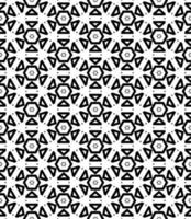 Black and white seamless abstract pattern. Background and backdrop. Grayscale ornamental design. vector