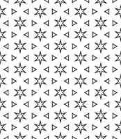 Black and white seamless abstract pattern. Background and backdrop. Grayscale ornamental design. vector