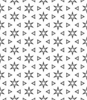 Black and white seamless abstract pattern. Background and backdrop. Grayscale ornamental design. vector