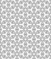 Black and white seamless abstract pattern. Background and backdrop. Grayscale ornamental design. vector