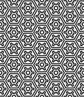 Black and white seamless abstract pattern. Background and backdrop. Grayscale ornamental design. vector