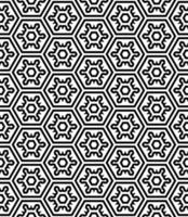 Black and white seamless abstract pattern. Background and backdrop. Grayscale ornamental design. vector