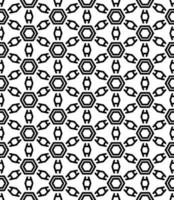 Black and white seamless abstract pattern. Background and backdrop. Grayscale ornamental design. vector