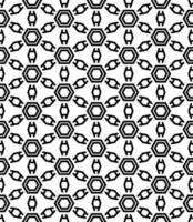 Black and white seamless abstract pattern. Background and backdrop. Grayscale ornamental design. vector