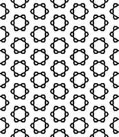 Black and white seamless abstract pattern. Background and backdrop. Grayscale ornamental design. vector