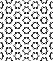 Black and white seamless abstract pattern. Background and backdrop. Grayscale ornamental design. vector