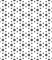 Black and white seamless abstract pattern. Background and backdrop. Grayscale ornamental design. vector