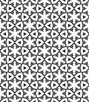 Black and white seamless abstract pattern. Background and backdrop. Grayscale ornamental design. vector
