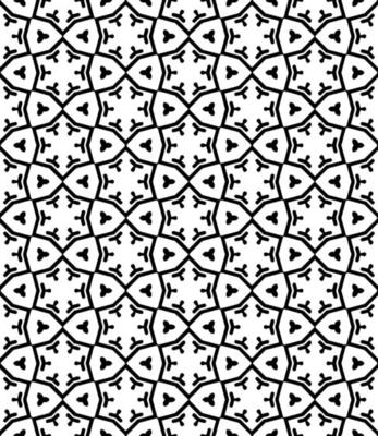 Black and white seamless abstract pattern. Background and backdrop. Grayscale ornamental design.