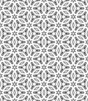 Black and white seamless abstract pattern. Background and backdrop. Grayscale ornamental design. vector