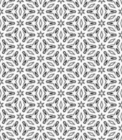 Black and white seamless abstract pattern. Background and backdrop. Grayscale ornamental design. vector