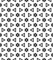 Black and white seamless abstract pattern. Background and backdrop. Grayscale ornamental design. vector