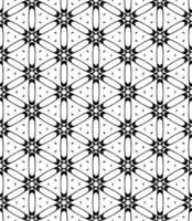 Black and white seamless abstract pattern. Background and backdrop. Grayscale ornamental design. vector