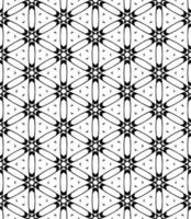 Black and white seamless abstract pattern. Background and backdrop. Grayscale ornamental design. vector