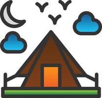 diseño de icono de vector de camping