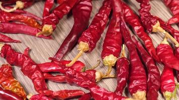 Red chili pepper spice, spicy food video